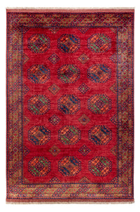 Alfombra afgana - Kunduz - 301 x 200 cm - rojo