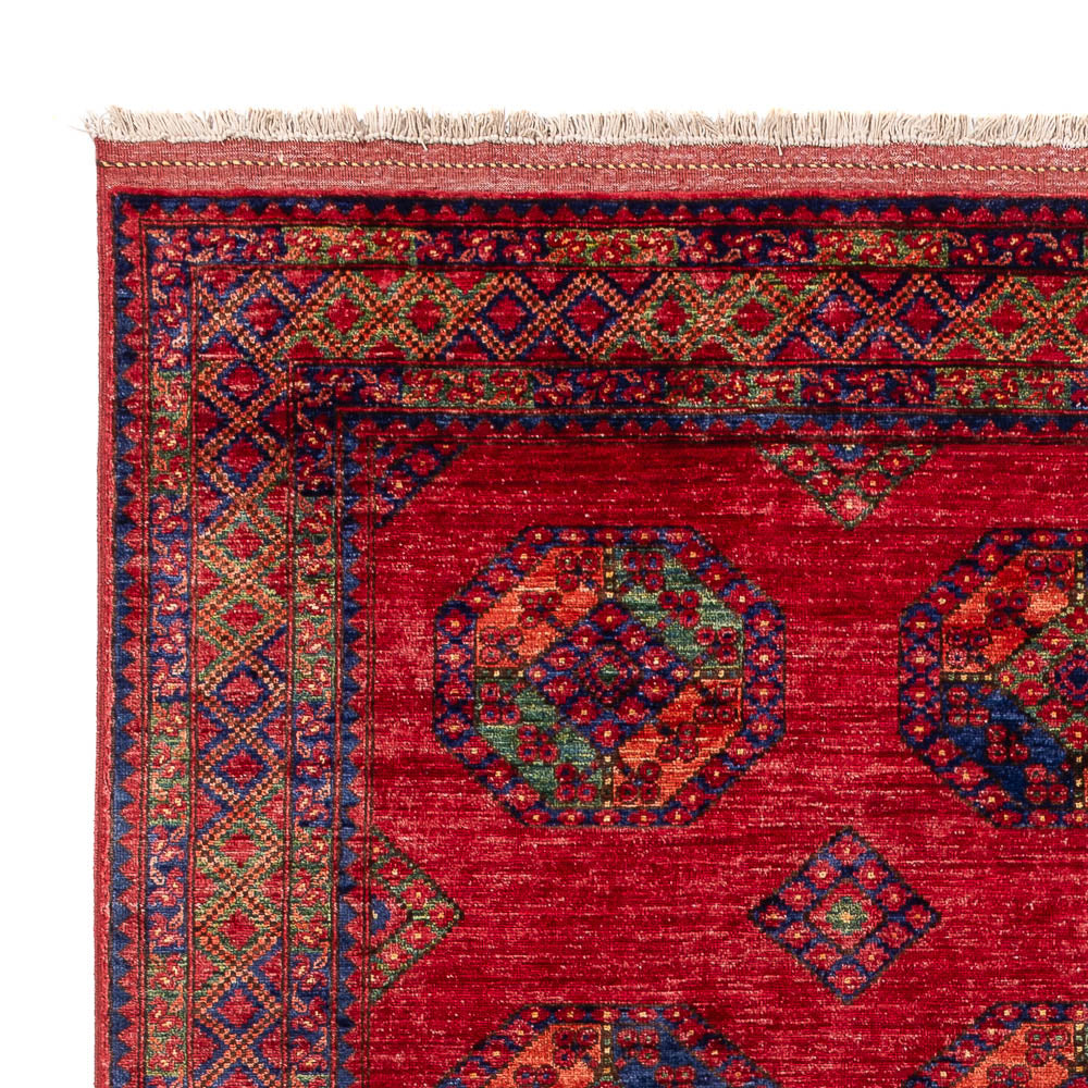 Alfombra afgana - Kunduz - 301 x 200 cm - rojo
