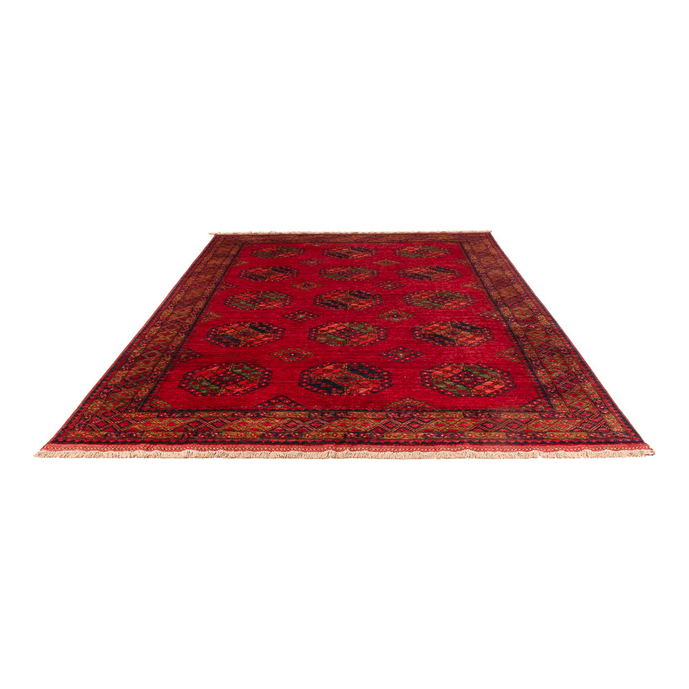 Alfombra afgana - Kunduz - 301 x 200 cm - rojo