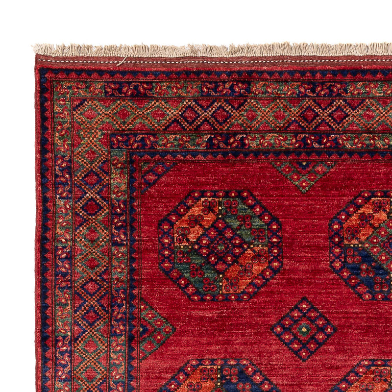 Alfombra afgana - Kunduz - 300 x 206 cm - rojo