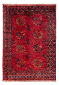 Alfombra afgana - Kunduz - 296 x 214 cm - rojo