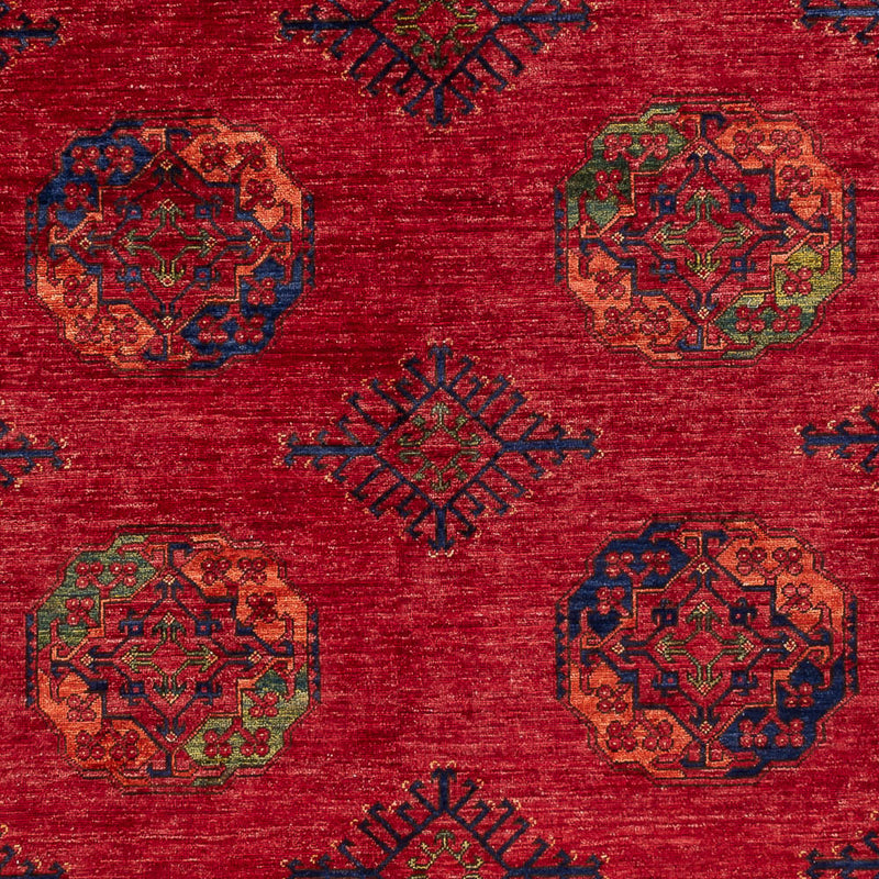Alfombra afgana - Kunduz - 296 x 214 cm - rojo