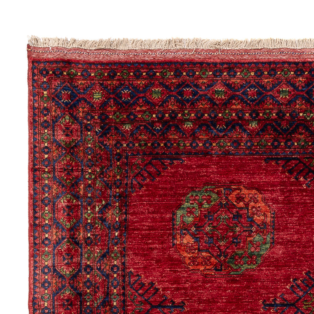 Alfombra afgana - Kunduz - 296 x 214 cm - rojo