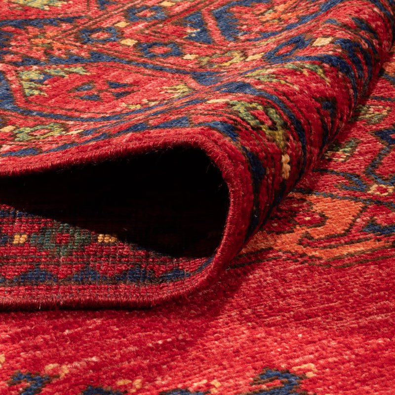 Alfombra afgana - Kunduz - 296 x 214 cm - rojo