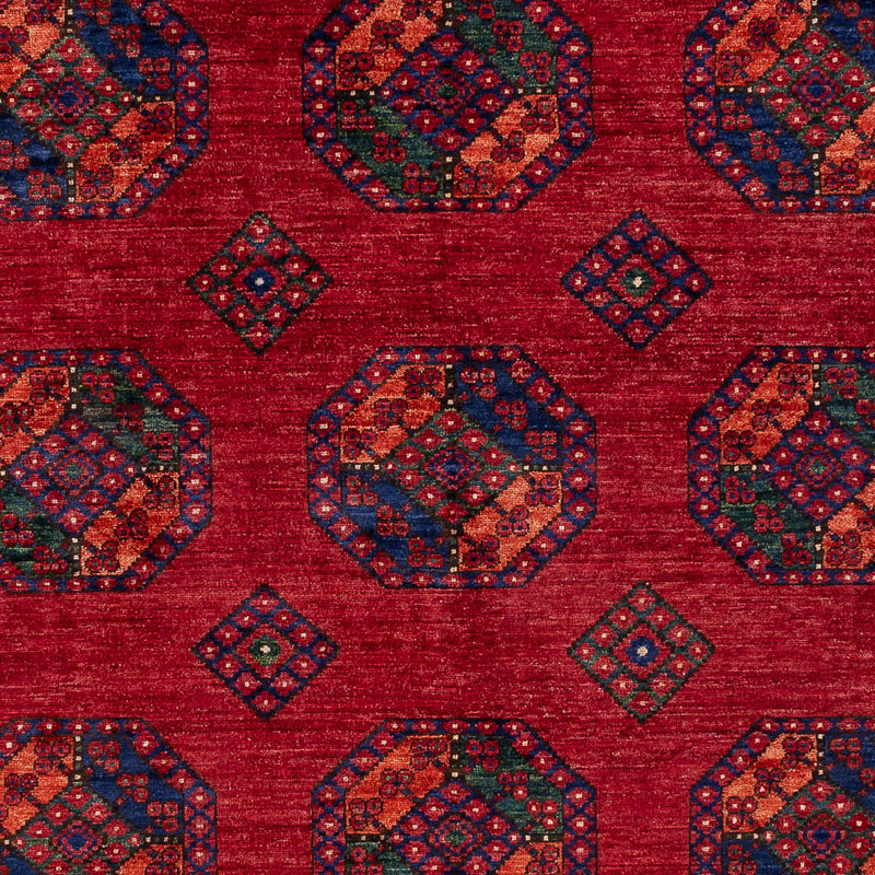 Alfombra afgana - Kunduz - 310 x 206 cm - rojo