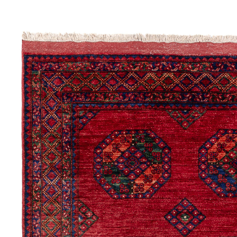 Alfombra afgana - Kunduz - 310 x 206 cm - rojo