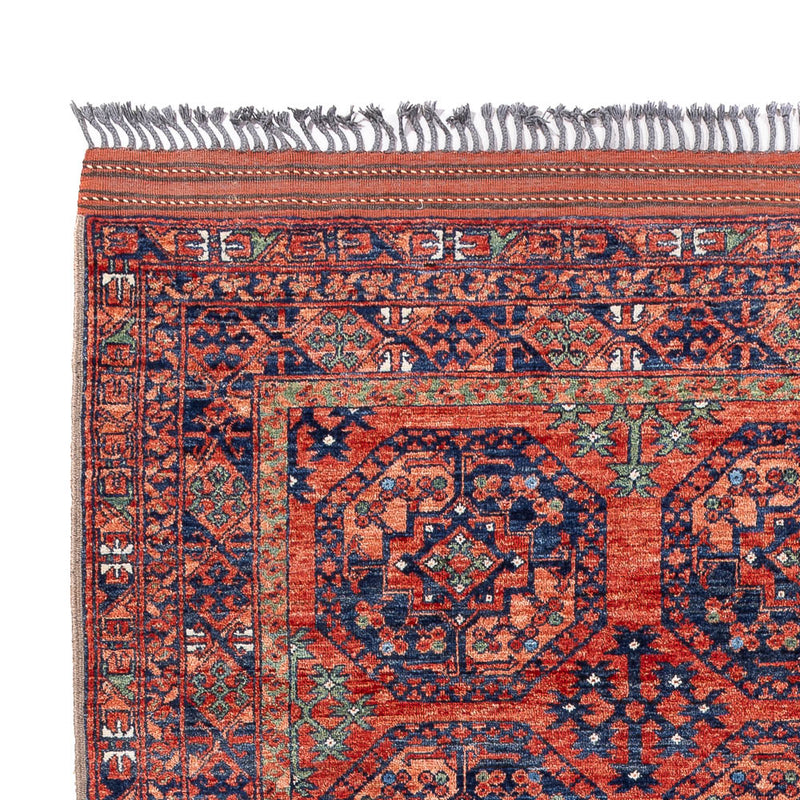 Alfombra afgana - Kunduz - 298 x 205 cm - rojo claro