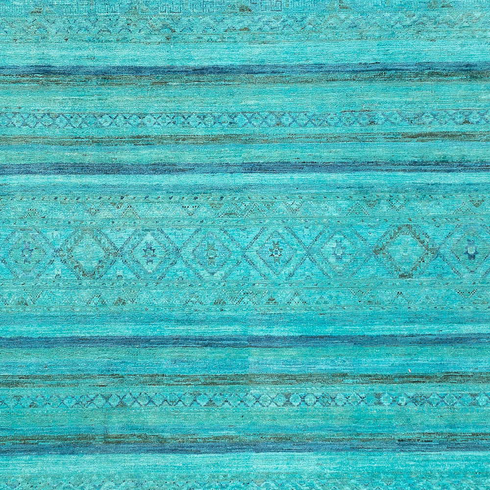 Alfombra Ziegler - Moderna - Vintage/revestido - 295 x 207 cm - turquesa