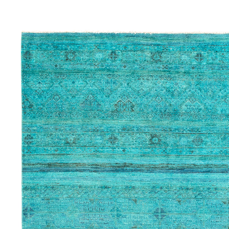 Alfombra Ziegler - Moderna - Vintage/revestido - 295 x 207 cm - turquesa