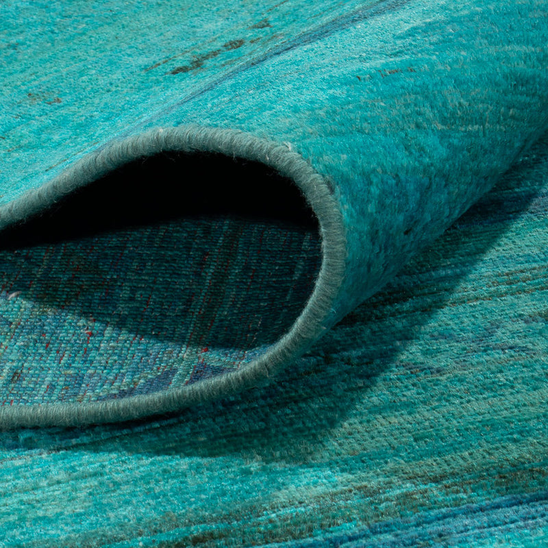 Alfombra Ziegler - Moderna - Vintage/revestido - 295 x 207 cm - turquesa