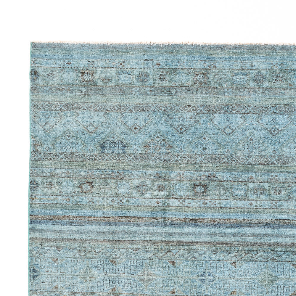 Alfombra Ziegler - Shal - Vintage/revestido - 288 x 207 cm - azul claro