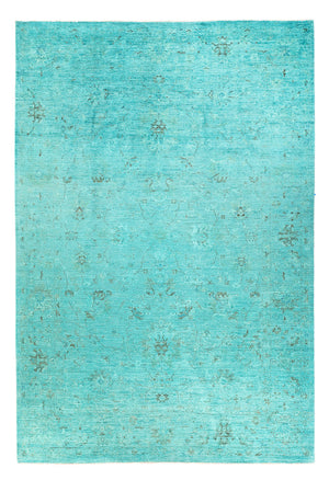 Alfombra Ziegler - Moderna - Vintage/revestido - 293 x 201 cm - turquesa