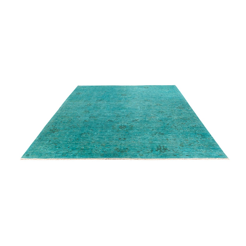 Alfombra Ziegler - Moderna - Vintage/revestido - 293 x 201 cm - turquesa