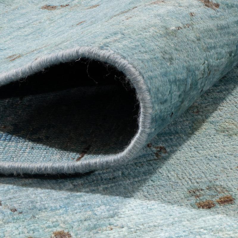 Alfombra Ziegler - Moderna - Vintage/revestido - 300 x 202 cm - azul claro
