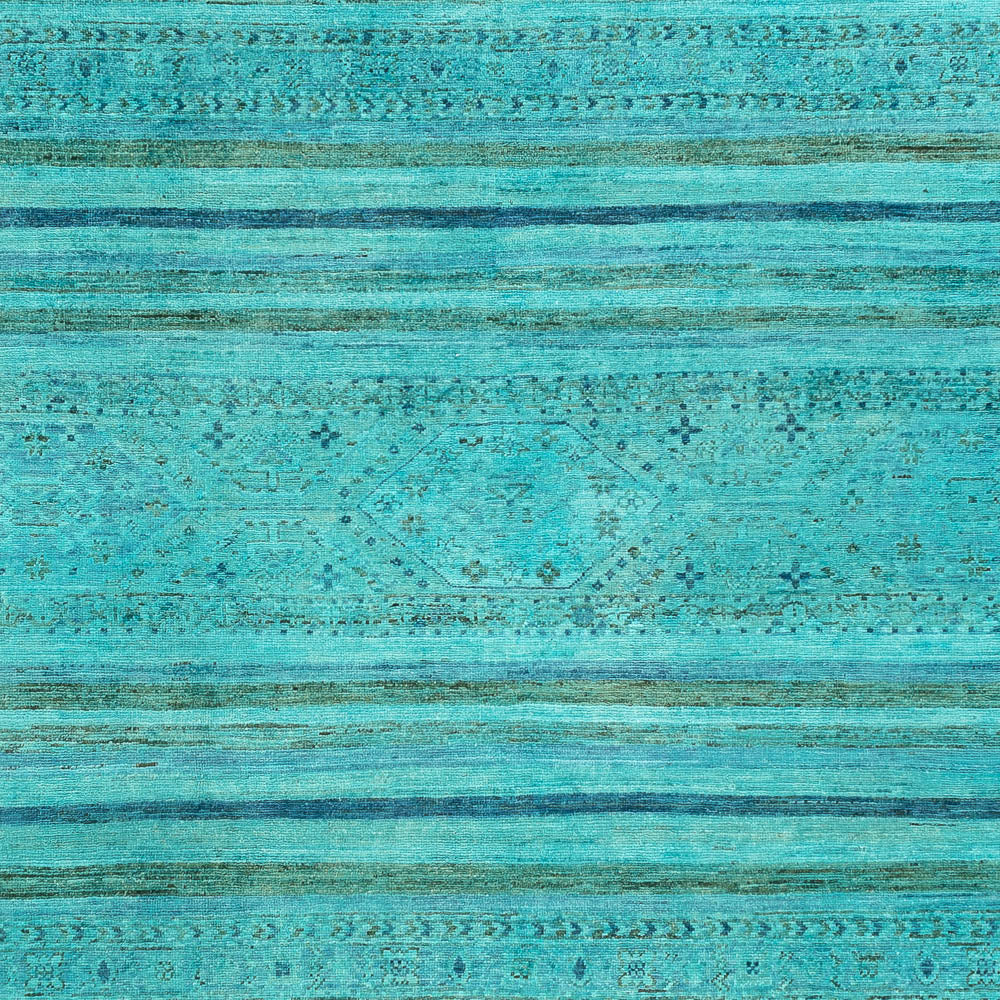 Alfombra Ziegler - Moderna - Vintage/revestido - 314 x 204 cm - turquesa