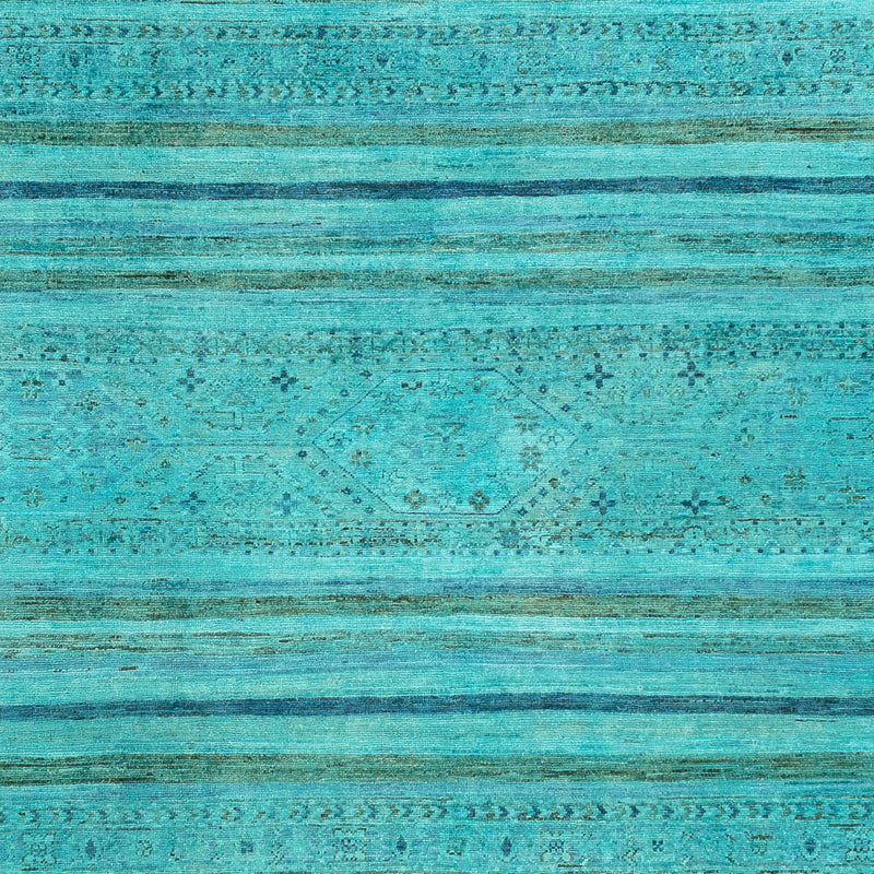 Alfombra Ziegler - Moderna - Vintage/revestido - 314 x 204 cm - turquesa