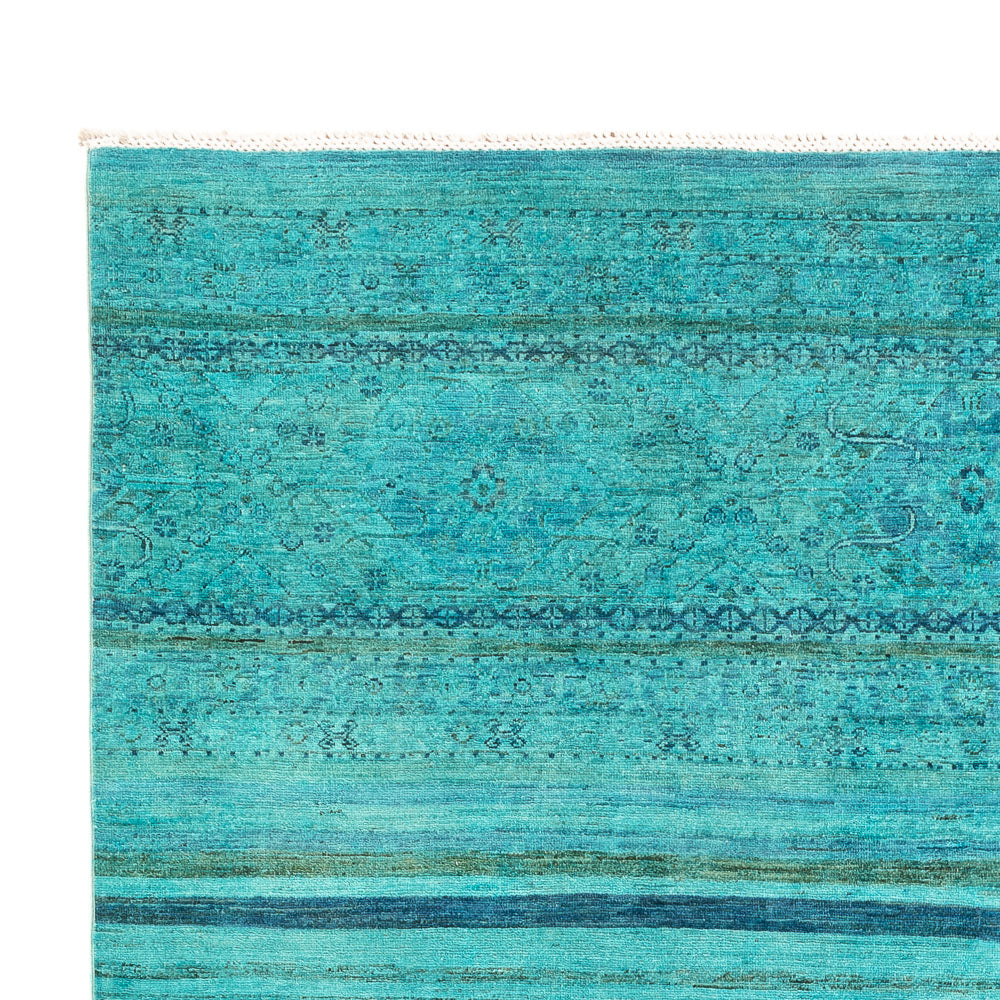 Alfombra Ziegler - Moderna - Vintage/revestido - 314 x 204 cm - turquesa