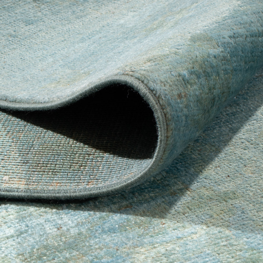 Alfombra Ziegler - Moderna - Vintage/revestido - 292 x 204 cm - azul claro