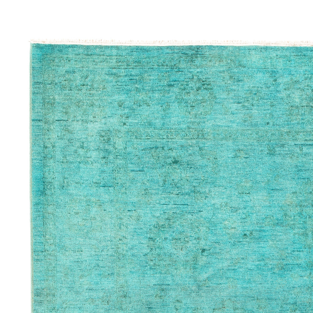 Alfombra Ziegler - Moderna - Vintage/revestido - 292 x 198 cm - turquesa
