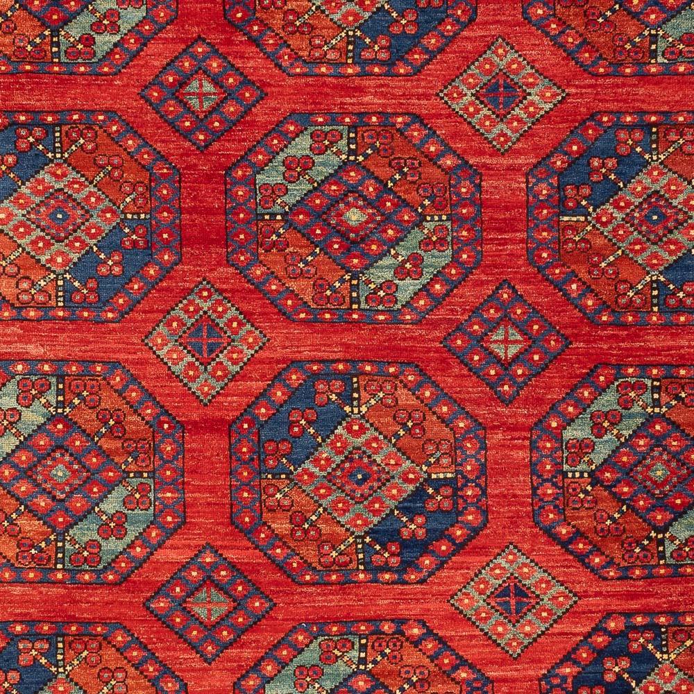 Alfombra afgana - Kunduz - 305 x 209 cm - rojo