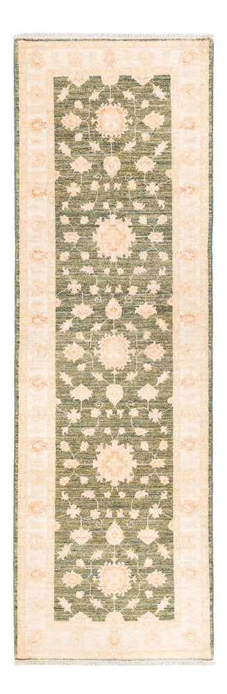 Alfombra de pasillo Alfombra Ziegler - 252 x 82 cm - verde oliva