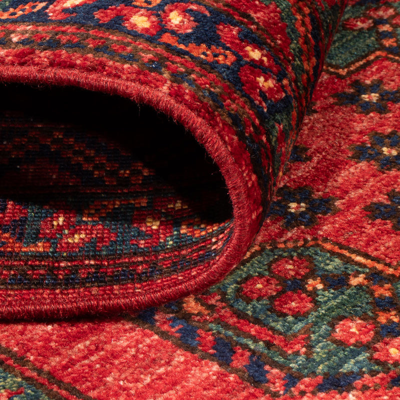Alfombra de pasillo Alfombra afgana - Kunduz - 300 x 83 cm - rojo
