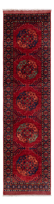 Alfombra de pasillo Alfombra afgana - Kunduz - 305 x 82 cm - rojo
