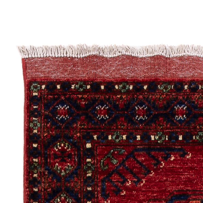 Alfombra de pasillo Alfombra afgana - Kunduz - 305 x 82 cm - rojo