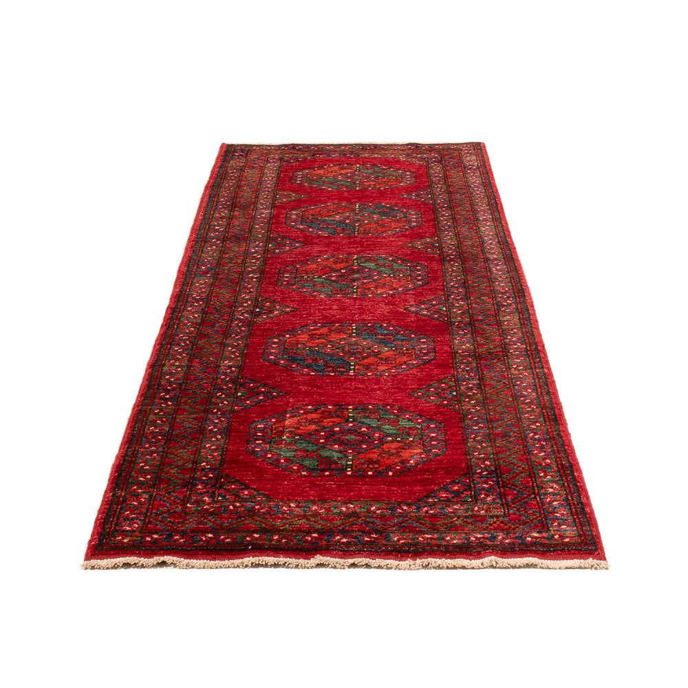 Alfombra de pasillo Alfombra afgana - Kunduz - 291 x 87 cm - rojo