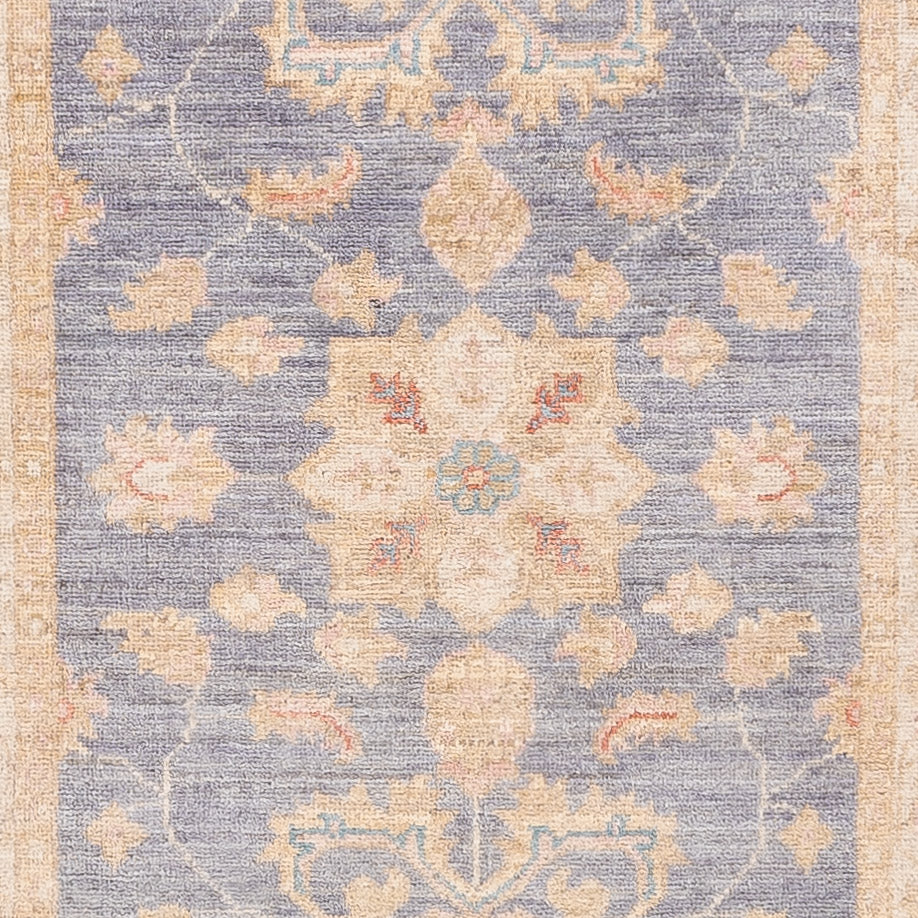 Alfombra de pasillo Alfombra Ziegler - 298 x 77 cm - azul petróleo