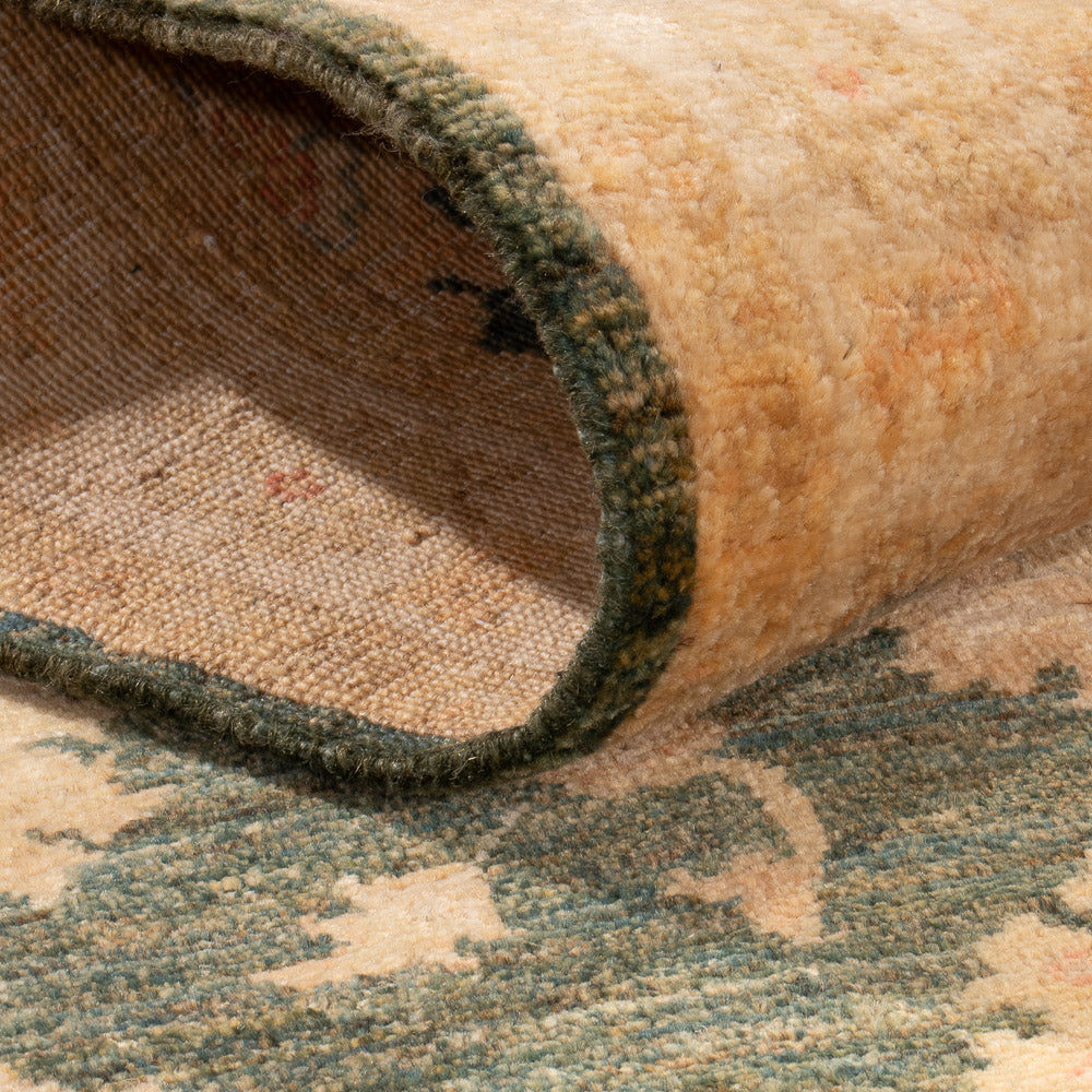 Alfombra de pasillo Alfombra Ziegler - 296 x 84 cm - verde oliva