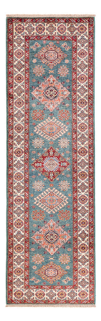 Alfombra de pasillo Alfombra Ziegler - Kazak - 247 x 75 cm - azul oscuro