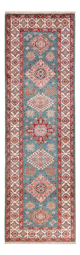 Alfombra de pasillo Alfombra Ziegler - Kazak - 247 x 75 cm - azul oscuro