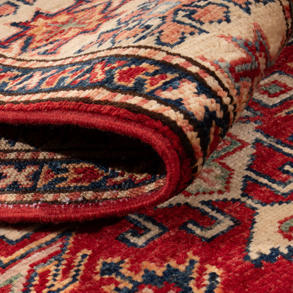 Alfombra de pasillo Alfombra Ziegler - Kazak - 251 x 74 cm - rojo