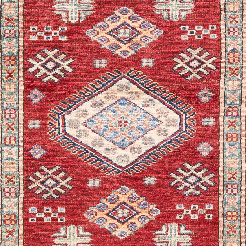 Alfombra de pasillo Alfombra Ziegler - Kazak - 236 x 77 cm - rojo