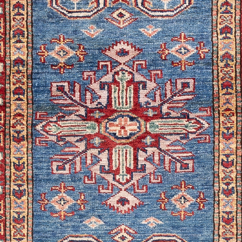 Alfombra de pasillo Alfombra Ziegler - Kazak - 240 x 75 cm - azul