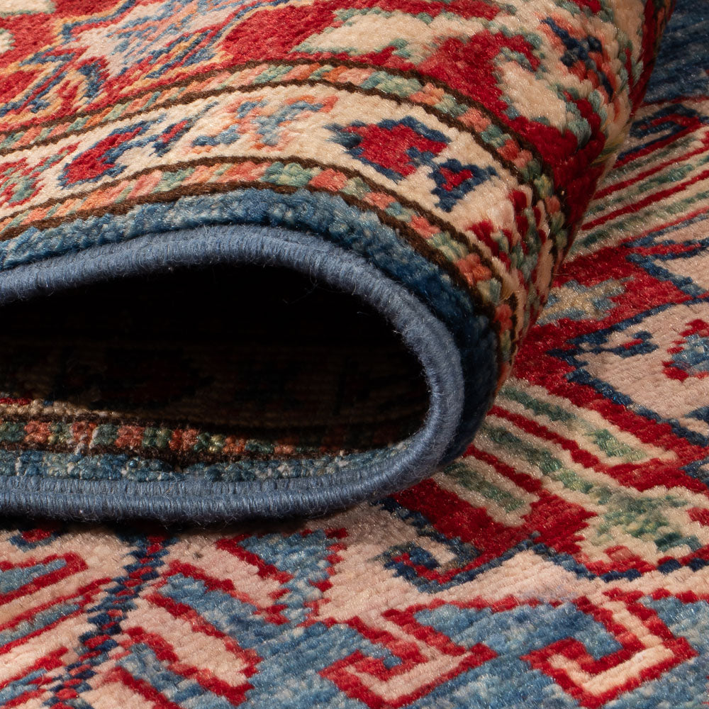 Alfombra de pasillo Alfombra Ziegler - Kazak - 240 x 75 cm - azul