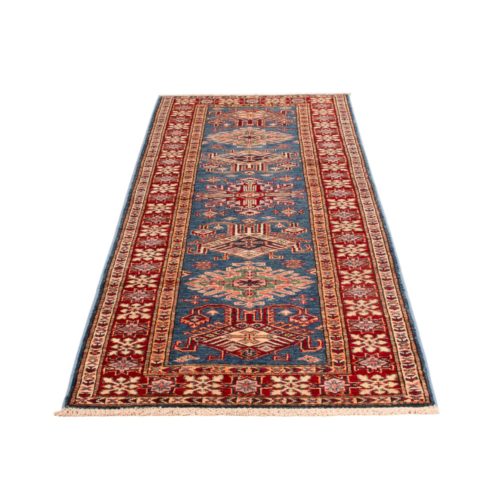 Alfombra de pasillo Alfombra Ziegler - Kazak - 240 x 75 cm - azul