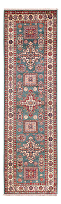 Alfombra de pasillo Alfombra Ziegler - Kazak - 253 x 79 cm - verde oscuro