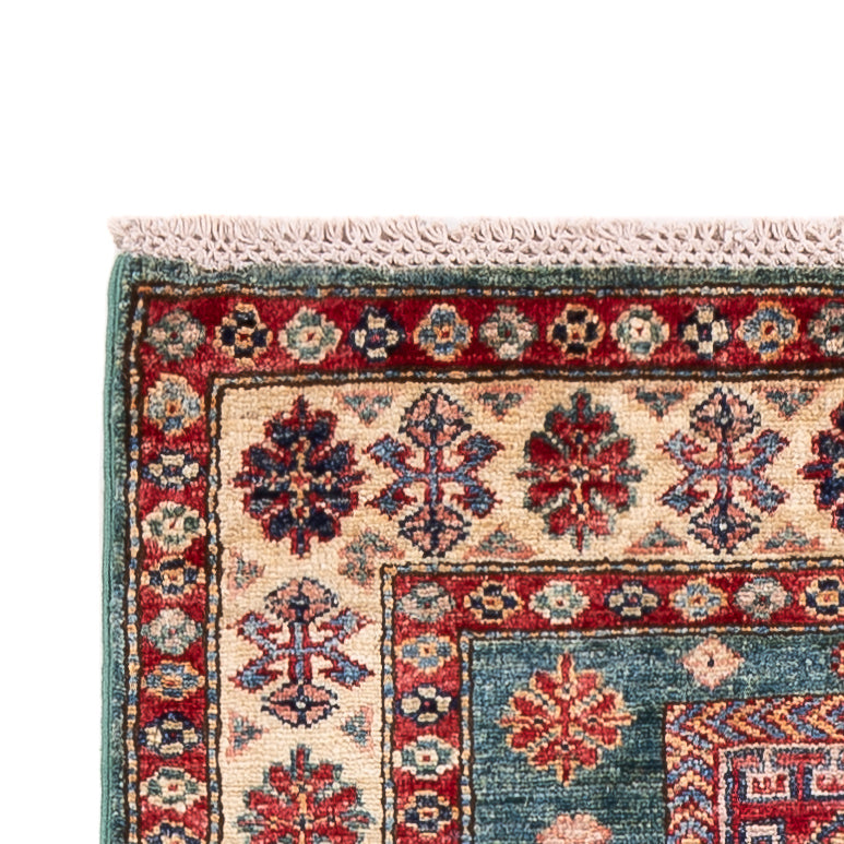 Alfombra de pasillo Alfombra Ziegler - Kazak - 253 x 79 cm - verde oscuro