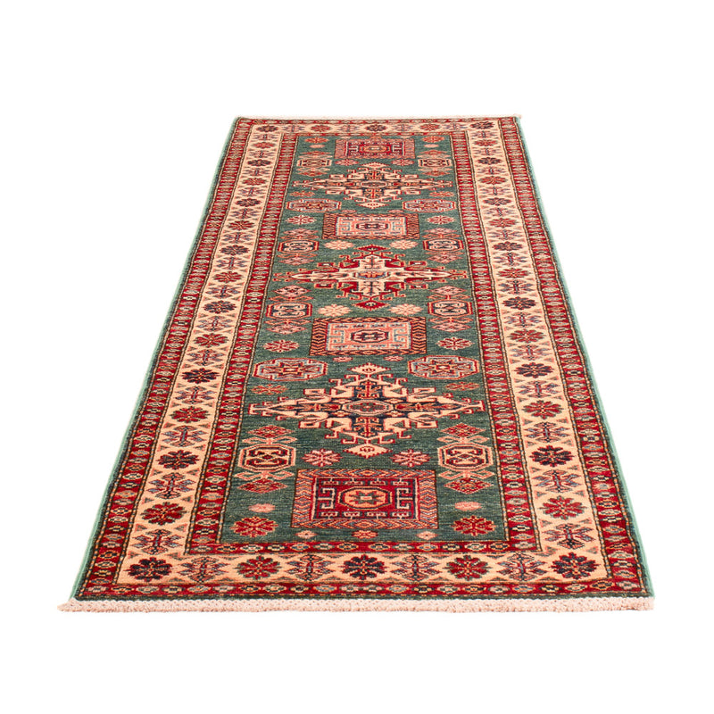 Alfombra de pasillo Alfombra Ziegler - Kazak - 253 x 79 cm - verde oscuro