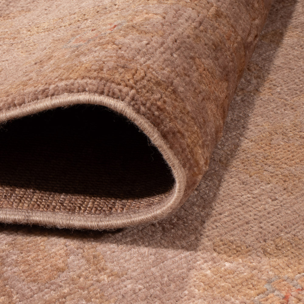 Alfombra de pasillo Alfombra Ziegler - Moderna - 372 x 83 cm - marrón claro