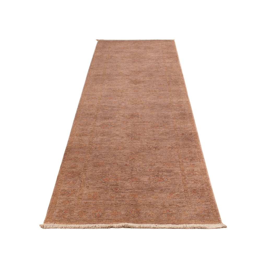 Alfombra de pasillo Alfombra Ziegler - Moderna - 372 x 83 cm - marrón claro