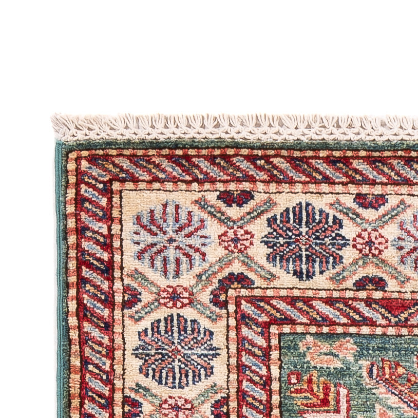 Alfombra de pasillo Alfombra Ziegler - Kazak - 248 x 75 cm - verde oscuro