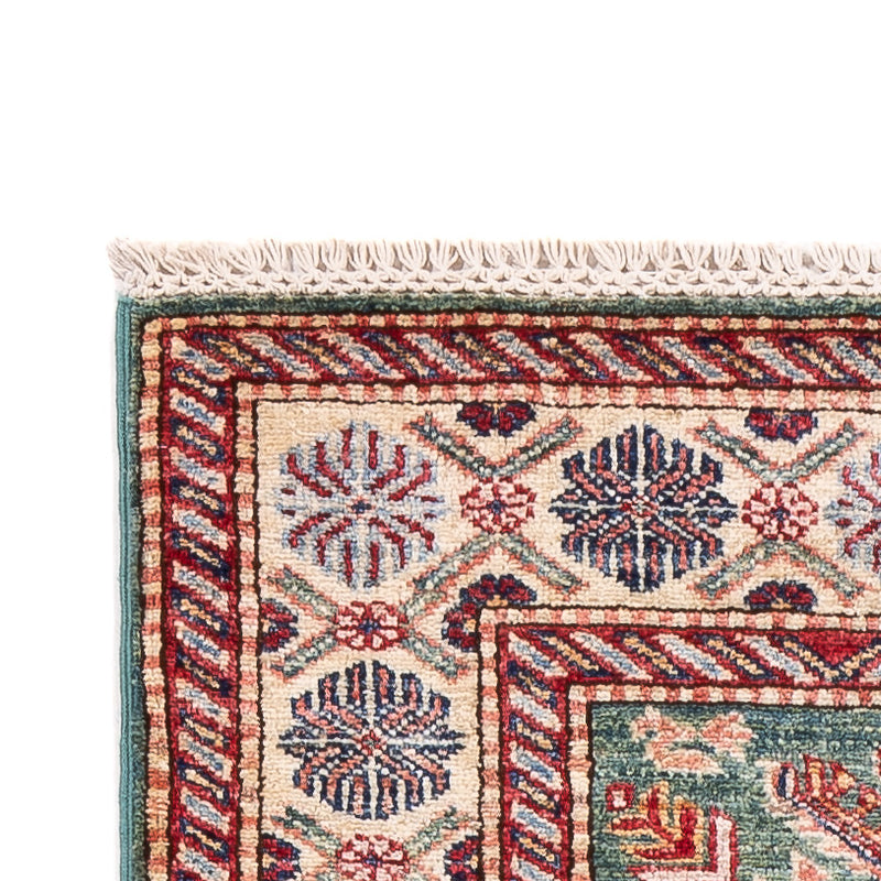 Alfombra de pasillo Alfombra Ziegler - Kazak - 248 x 75 cm - verde oscuro