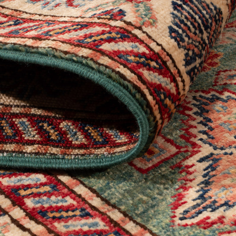 Alfombra de pasillo Alfombra Ziegler - Kazak - 248 x 75 cm - verde oscuro