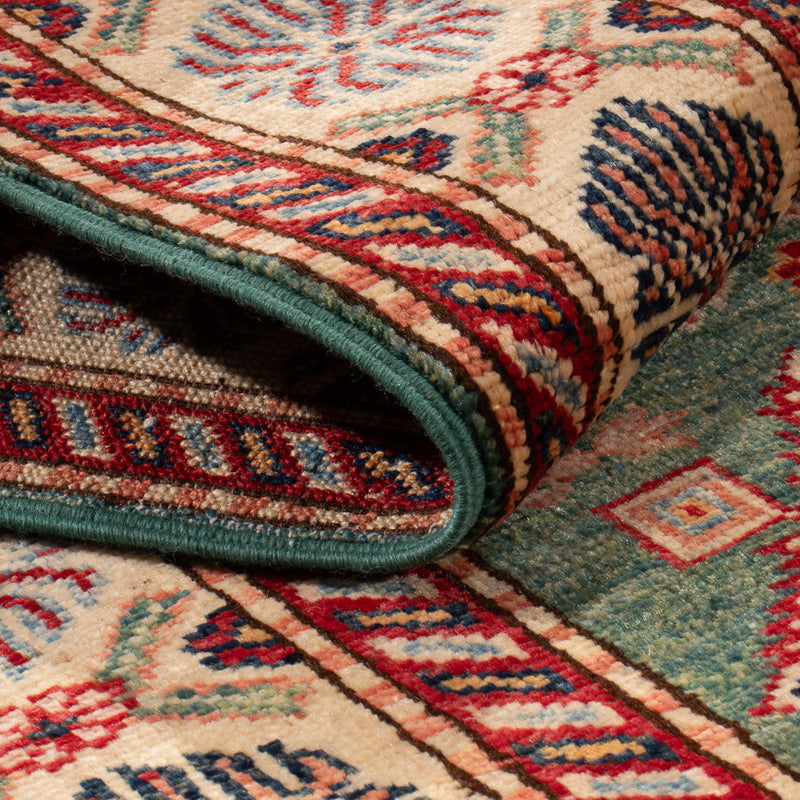 Alfombra de pasillo Alfombra Ziegler - Kazak - 248 x 73 cm - verde oscuro