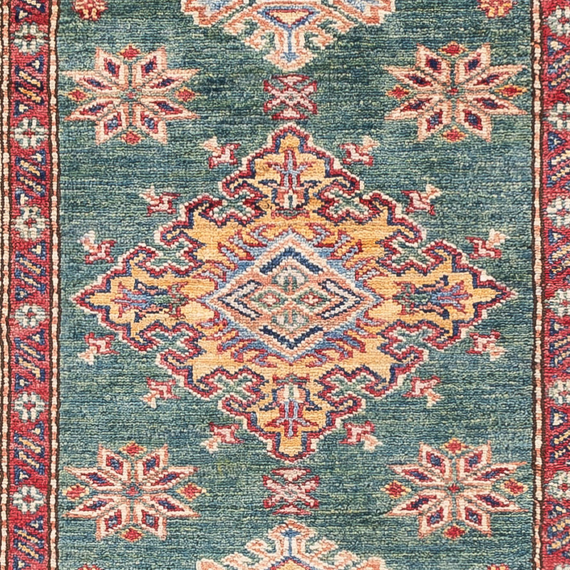 Alfombra de pasillo Alfombra Ziegler - Kazak - 242 x 78 cm - verde