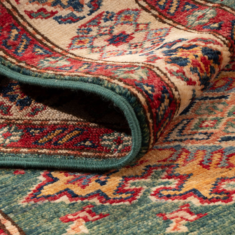 Alfombra de pasillo Alfombra Ziegler - Kazak - 242 x 78 cm - verde