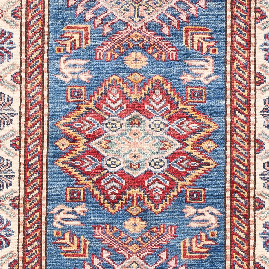 Alfombra de pasillo Alfombra Ziegler - Kazak - 246 x 75 cm - azul